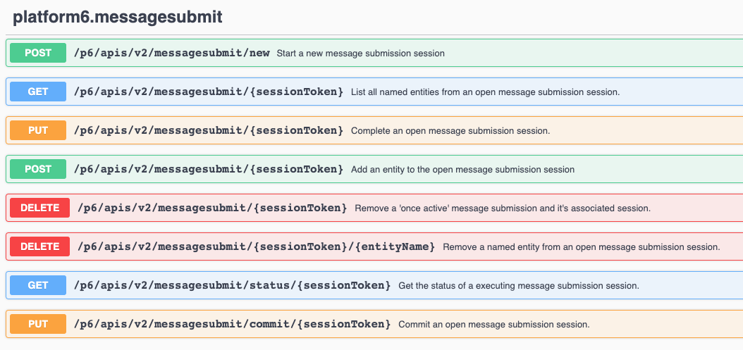 Message Submit Endpoints
